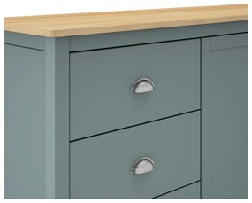 Скрин сиво-зелен от масивен бор 150x80x40 cm Misti – Marckeric