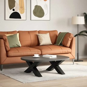 4012944 vidaXL Крака за масичка за кафе, X-образни, 2 бр., черни, 70 x (30-31) см, стомана