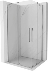 Mexen Velar Душ кабина Duo с плъзгащи се врати 90 x 80 см, прозрачна, хром