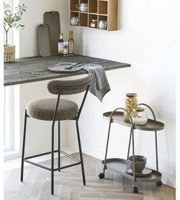 Кафяв тапициран бар стол (височина на седалката 65 cm) Badalona – House Nordic