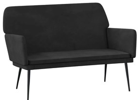 351387 vidaXL Пейка, черна, 108x79x79 см, кадифе