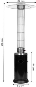 Газов отоплител за тераса - 9 kW, 216 cm
