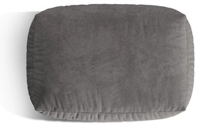 Сива кадифена модулна табуретка Martina – Micadoni