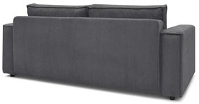 Тъмносив диван от велур 245 cm Nihad - Bobochic Paris