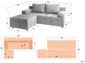 Канапе + табуретка Витаро