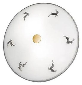 Kolarz 731.U12.4.133- Таванно осветително тяло NONNA 2xE14/60W/230V Ø 32 см сиво/месинг