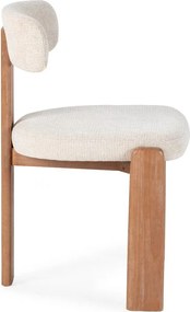 Кремави тапицирани трапезни столове в комплект 2 бр. Nadia – MOME