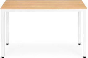 Универсална работна и трапезна маса 120 x 60 cm - за 4-5 души, светъл дъб