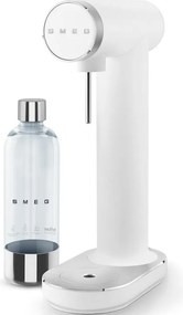 Машина за сода SMEG Collezione SKC01WHM, 800 мл, CO2, Предпазен клапан, Тавичка за отцеждане, Ръчна, Бял мат