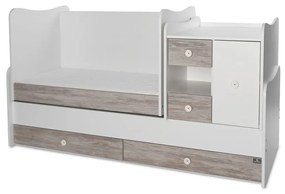 LORELLI Classic Трансформиращо се легло-люлка 190/72 см. MINI MAX БЯЛО/АРТ