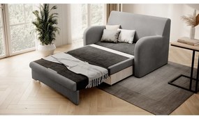 Сив кадифен сгъваем диван 130 cm Ario – ELTAP