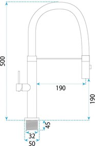 Смесител за кухня Rea Viera Titanum