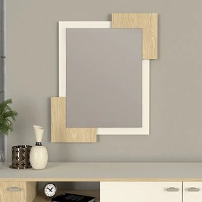 Селинос меламиново огледало в пясъчен - цвят рота дъб 65x2.2x85см.