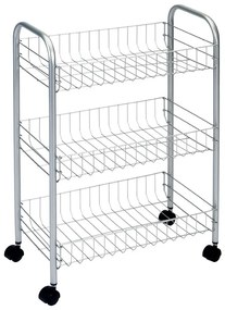 Мобилна стойка с 3 рафта Lugano - Metaltex