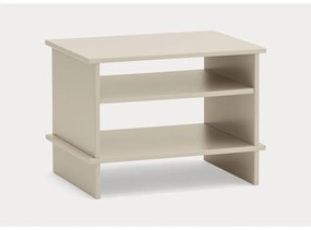 Кремаво нощно шкафче с рафтове Inari – Teulat