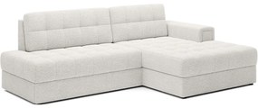 Кремав сгъваем ъглов диван от прежда с примки от букле (десен ъгъл) Blezalt – ELTAP