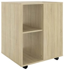 808461 vidaXL Подвижен шкаф, дъб сонома, 60x53x72 см, инженерно дърво