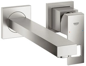Кран за мивка стена Grohe Eurocube-Дължина 23 cm.-Silver Mat