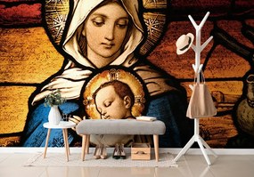 Самозалепващ тапет – Дева Мария с Исус