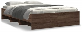 3295687 vidaXL Рамка за легло без матрак Кафяв дъб Инженерна дървесина