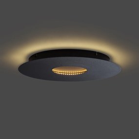 Модерна таванна лампа черна 40 см вкл. LED 3-степенно димиране - Morning