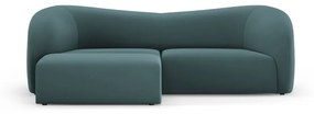 Кадифен диван в петролен цвят 237 cm Santi – Interieurs 86