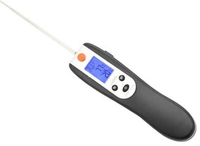 Дигитален сгъваем термометър за месо 0-300°C, 2xAAA батерии