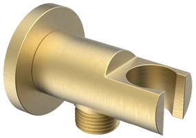 Месингова част за свързване към душ в златист цвят ø 5 cm – Sapho