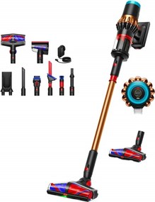 Вертикална прахосмукачка Dyson V16 Piston Animal 495948-01, 315AW, 900W, 1.3 л, 70 мин, CleanCompaktor, Hyperdymium, MyDyson, HEPA, LCD, Черен/мед