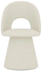 Кремав тапициран трапезен стол Kalo – Makamii