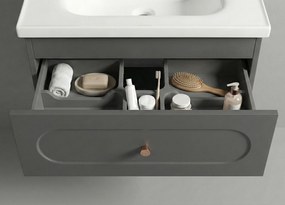 Комплект мебели за баня с мивка River 60cm Grey
