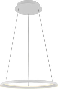 Schöner Wohnen 15570-16-LED Висяща лампа QUILLO на кабел, димируема LED/36W/230V, Ø60 см, бяла