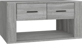 816534 vidaXL Кафе маса, сив сонома, 80x50x40 см, инженерно дърво