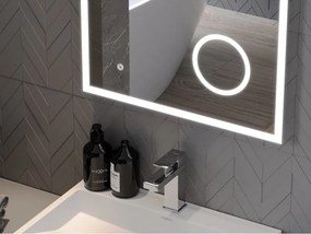 Mexen Kala осветено огледало за баня с козметично огледало 60 x 80 cm, LED 6000K,