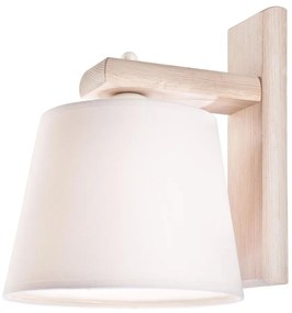 Стенно осветително тяло 1xE27/60W/230V дъб