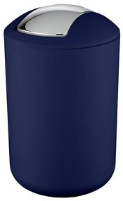 WENKO 22521100 - Кош за отпадъци BRASIL 19,5x31 cm син/лъскав хром