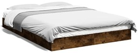 842032 vidaXL Рамка за легло без матрак опушен дъб 120x200 см инженерно дърво