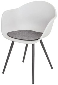 Сив пластмасов градински стол Zara – Garden Pleasure