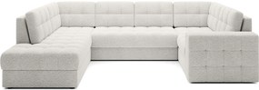 Ъглов диван Bale U-Бяло-Ляв
