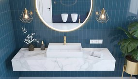 Умивалник МРАМОРЕН КОМПОЗИТ Rea GOYA 60CM