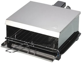 Парти грил SAPIR SP 1015 PGS, 800W, Демонтиращи се дръжка и скара, Тавичка за мазнина, Инокс