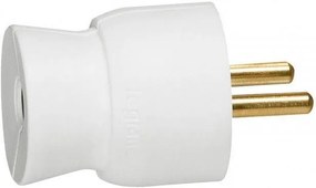 Legrand Щепсел бял 2P+Т 16A 250V френски стандарт /25бр/  - 050415