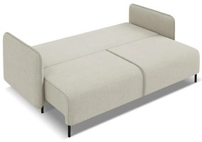 Бежов разтегателен диван с място за съхранение 226 cm Luana – Makamii