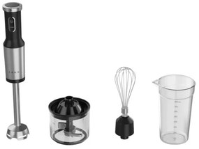 Пасатор, чопър и миксер 3в1 AENO AHB0004B, 1200W, 0.5 л, 18 степени, Турбо, DC мотор, Черен/инокс