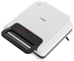 Гофретник Mesko MS 3091, 1800W, Незалепващо покритие, 2 плочи, Неплъзгащи се крачета, Бял