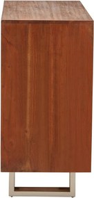 Скрин от масивна акация в тъмно естествен цвят 92x82x40 cm Simla – Premier Housewares