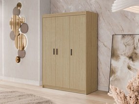 Гардероб три врати Elena 3D-Сонома-Без огледало