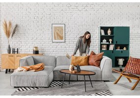 Светлосив диван с отворен модул, десен ъгъл Fairfield - Bonami Selection