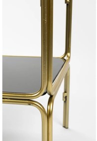 Черно-златиста метална библиотека 80x89x35 cm Liah – White Label