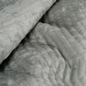 Сиво-зелено капитонирано покривало за легло 230x260 cm – Ixia